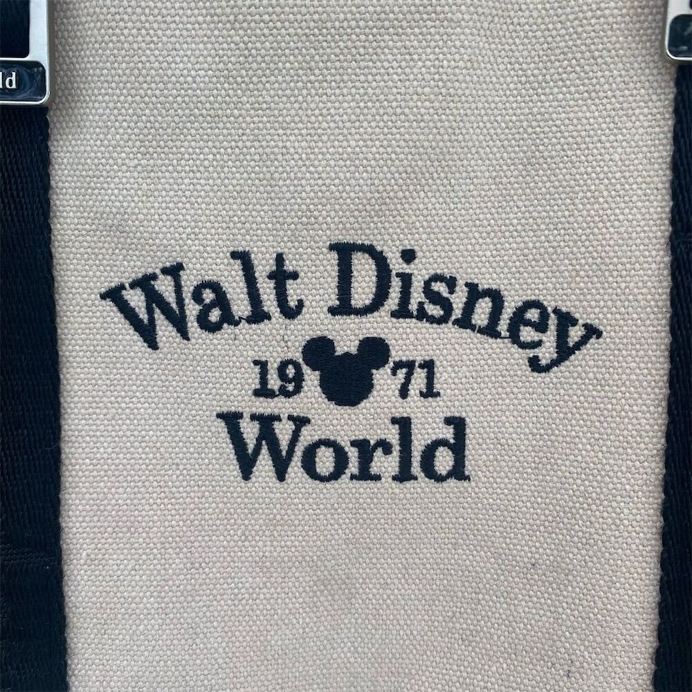 Disney Walt Disney World 1971 Large Canvas Tote Bag Beige - Picture 5 of 14